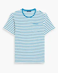 Frescobol Carioca Striped cotton-jersey T-shirt - Blue Blue