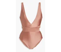 Tie-back swimsuit - Pink