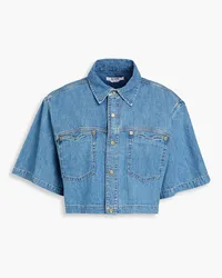 RE/DONE Cropped denim shirt - Blue Blue