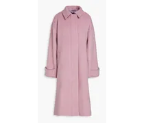 Diana wool-blend felt coat - Purple