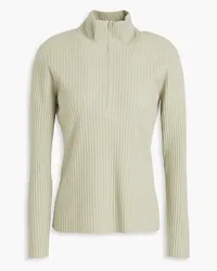 Vince Ribbed wool-blend sweater - Green Green