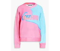 Printed French cotton-terry sweatshirt - Pink