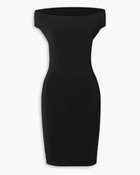 Alexandre Vauthier Off-the-shoulder cutout stretch-knit midi dress - Black Black