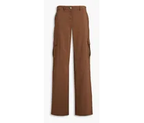 Crepe cargo pants - Brown