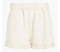 Organic French Pima cotton-terry shorts - White