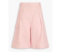 Imani pleated linen shorts - Pink