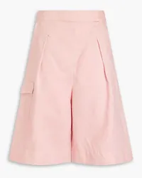 NICHOLAS Imani pleated linen shorts - Pink Pink