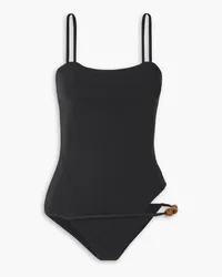 Christopher Esber Cutout embellished swimsuit - Black Black