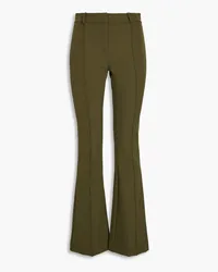 Veronica Beard Hibiscus stretch-crepe flared pants - Green Green