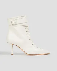 Philosophy Di Lorenzo Serafini Leather ankle boots - White White