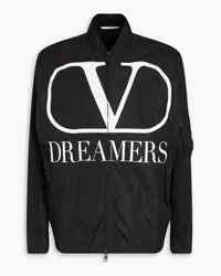 Valentino Garavani Logo-print shell jacket - Black Black