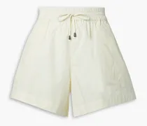 Trail cotton-poplin shorts - Neutral