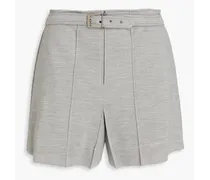 Belted jersey shorts - Gray