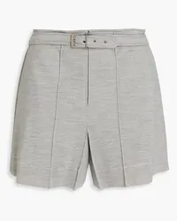 Maison Margiela Belted jersey shorts - Gray Gray