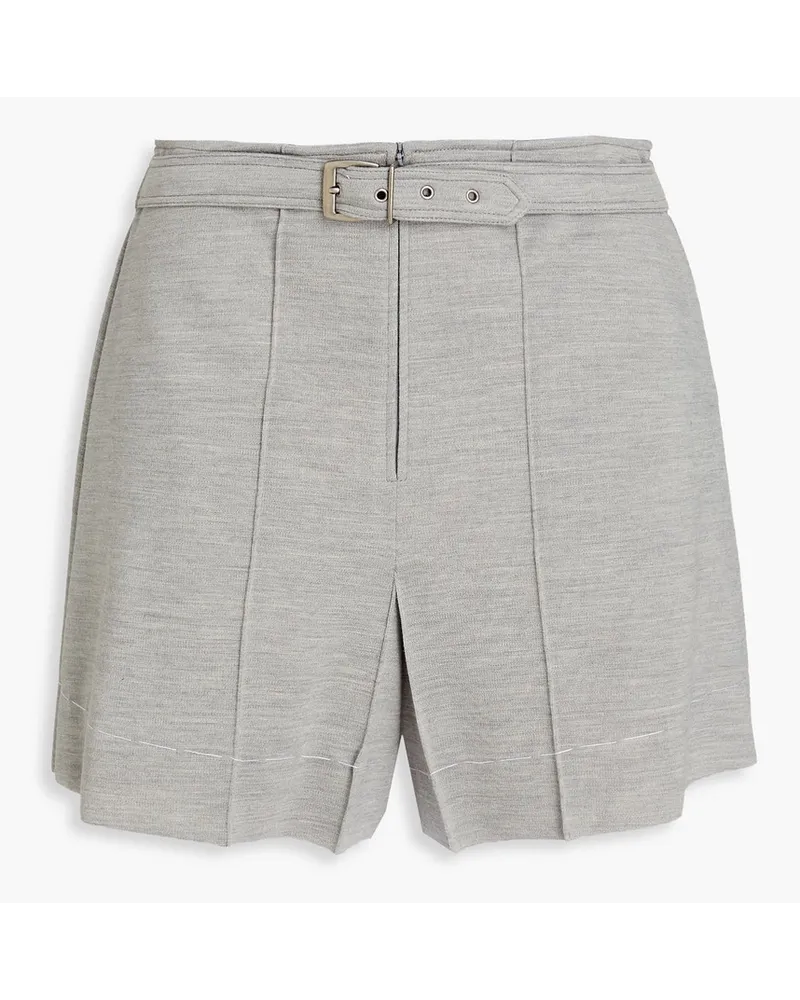 Maison Margiela Belted jersey shorts - Gray Gray