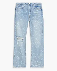 Frame Denim Boxy bleached distressed denim jeans - Blue Blue