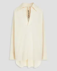 Petar Petrov Oversized crinkled cotton shirt - White White