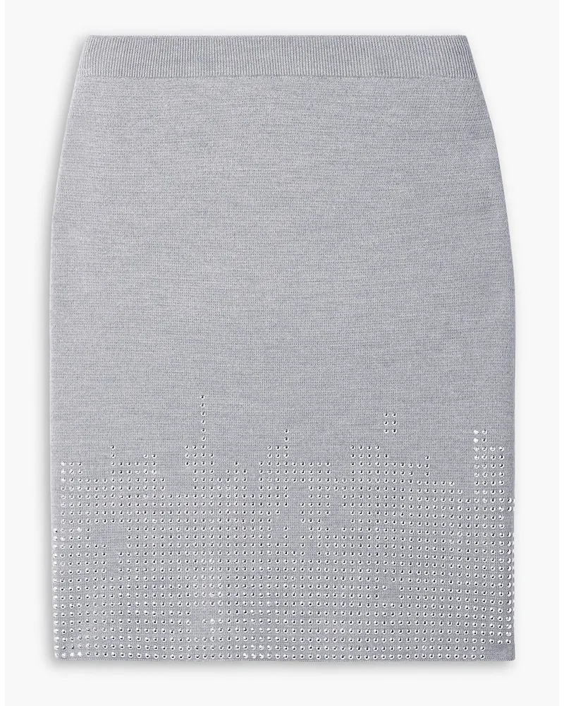 J.W.Anderson Studded wool mini skirt - Gray Gray