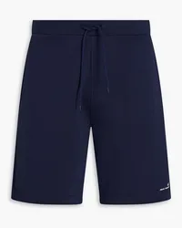 A.P.C. Coed printed cotton-jersey drawstring shorts - Blue Blue