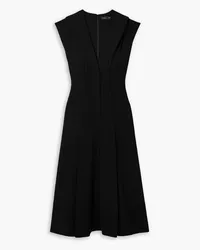 Proenza Schouler Pleated crepe midi dress - Black Black