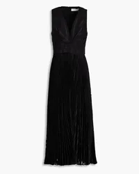 Zimmermann Pleated jacquard midi dress - Black Black