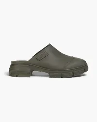 Ganni Rubber mules - Green Green