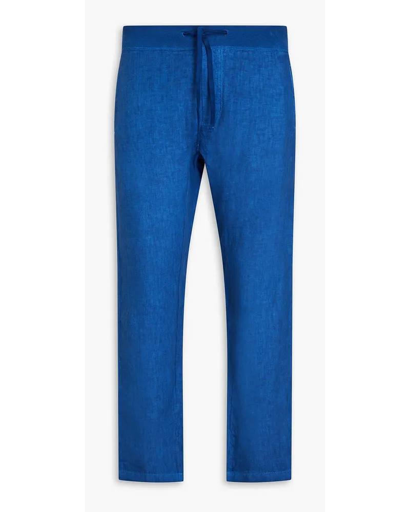 120% Lino Linen pants - Blue Blue