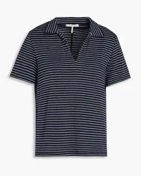 Rag & Bone Striped jersey polo shirt - Blue Blue