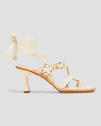 Zimmermann Grosgrain and leather sandals - White White