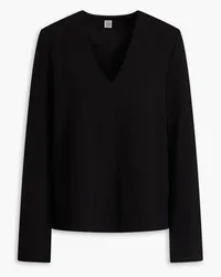 Totême Crepe top - Black Black