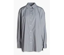 Espanto cotton-poplin shirt - Gray