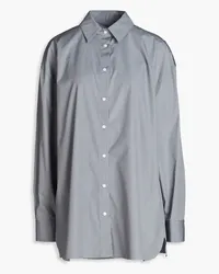 Loulou Studio Espanto cotton-poplin shirt - Gray Gray