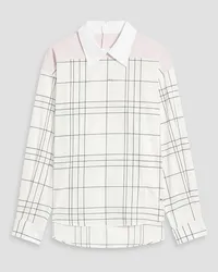 Marni Checked cotton-poplin shirt - White White