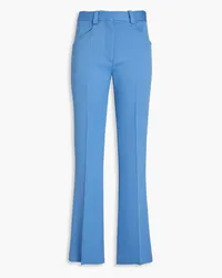 Victoria Beckham Wool-twill straight-leg pants - Blue Blue