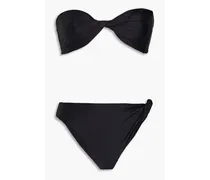 Twisted bandeau bikini - Black