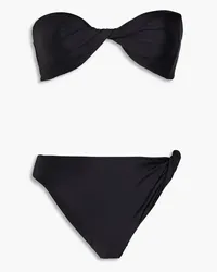 Rosetta Getty Twisted bandeau bikini - Black Black