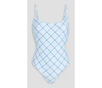 Printed swimsuit - Blue