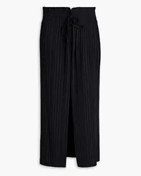 A.L.C. Stella plissé-woven midi skirt - Black Black