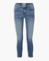 SLVRLAKE Lou Lou cropped high-rise slim-leg jeans - Blue Blue