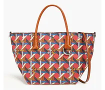 Printed shell tote - Red
