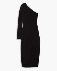 Victoria Beckham VB Body one-shoulder stretch-knit midi dress - Black Black