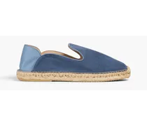 Veluso suede collapsible-heel espadrilles - Blue