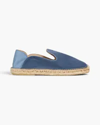 Frescobol Carioca Veluso suede collapsible-heel espadrilles - Blue Blue