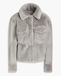 Yves Salomon Shearling jacket - Gray Gray