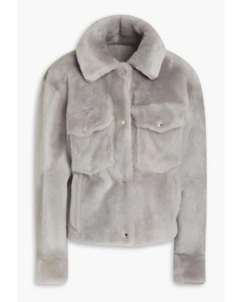 Yves Salomon Shearling jacket - Gray Gray