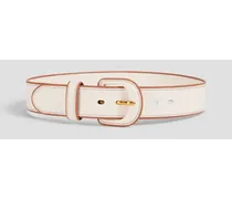 Zimmermann Leather belt - White White