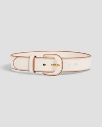 Zimmermann Leather belt - White White