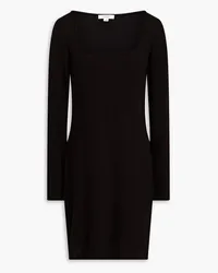 Vince Ribbed-knit mini dress - Black Black