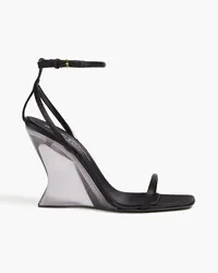 Sergio Rossi Evangelie satin sandals - Black Black