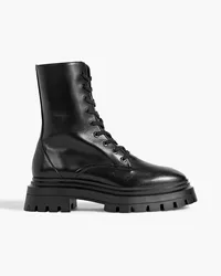 Stuart Weitzman Bedford leather combat boots - Black Black